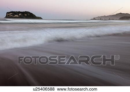 Stock Photo - Sunset over bay. Fotosearch