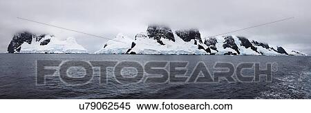 Stock Photography - View of graham land and icebergs. Fotosearch