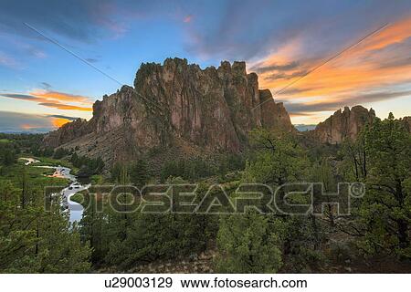 Stock Photo - View of Smith Rock. Fotosearch