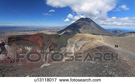 Stock Photo - View over volcano. Fotosearch