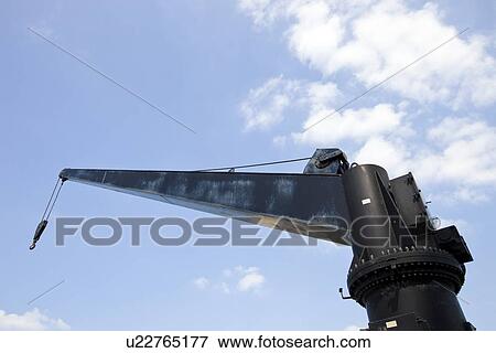 Black construction crane from below View Large Photo Image Stock Photo - Black construction crane from below. Fotosearch