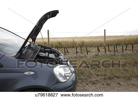Car Broken Down in Countryside View Large Photo Image Stock Photo - Car Broken Down in Countryside. Fotosearch