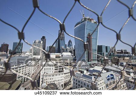 City of London Behind wire net at the top of the Monument, London View Large Photo Image Stock Photo - City of London Behind wire net at the top of the Monument, London. Fotosearch