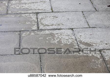Concrete walkway with water patch View Large Photo Image Stock Image - Concrete walkway with water patch. Fotosearch
