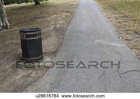 Picture - Container beside country road. Fotosearch