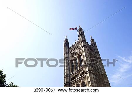 Stock Photo - Houses of parliament from below. Fotosearch