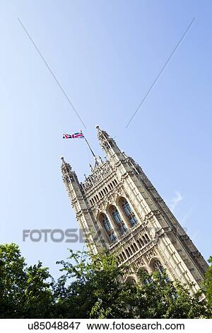 Stock Photo - Houses of parliament from below. Fotosearch