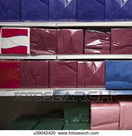 Multicolored tissues in supermarket View Large Photo Image Stock Image - Multicolored tissues in supermarket. Fotosearch