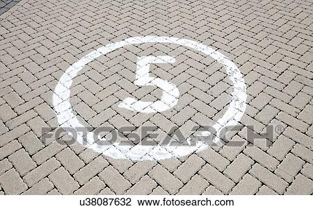 Number '5' on the road View Large Photo Image Stock Image - Number '5' on the road. Fotosearch
