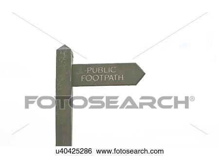 Public Footpath Sign View Large Photo Image Stock Photograph - Public Footpath Sign. Fotosearch