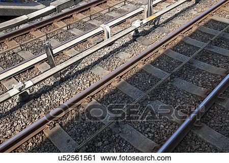 Railway tracks View Large Photo Image Stock Image - Railway tracks. Fotosearch