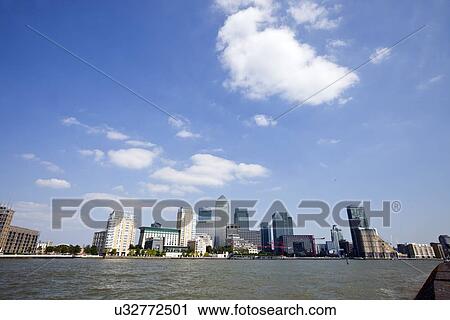 Skyline of Canary Wharf View Large Photo Image Stock Image - Skyline of Canary Wharf . Fotosearch