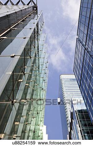 Skyscrapers from below View Large Photo Image Stock Photo - Skyscrapers from below. Fotosearch