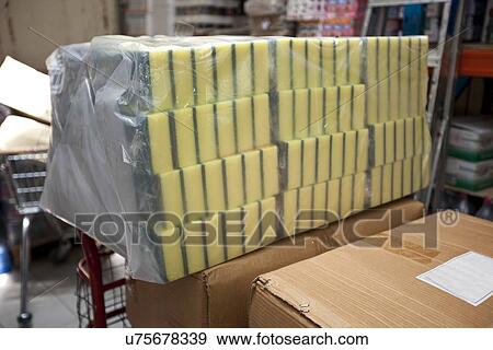 Stock Photo - Sponges in grocery store. Fotosearch