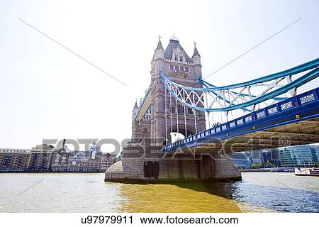 Stock Image - Tower Bridge in London. Fotosearch