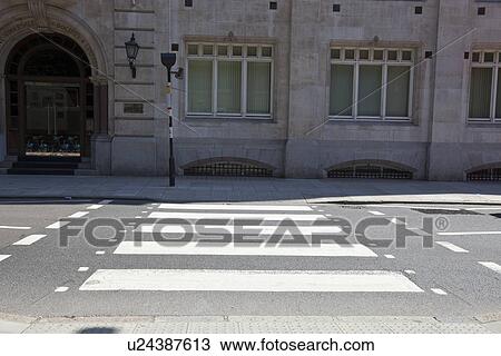 Stock Image - Zebra Crossing in the day. Fotosearch