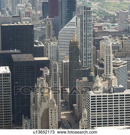Aerial view of Carbide And Carbon Buildings, Chicago, Cook County, Illinois, USA View Large Photo Image Stock Image - Aerial view of Carbide And Carbon Buildings, Chicago, Cook County, Illinois, USA. Fotosearch