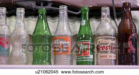 Stock Photography - Close-up of empty bottles, Branson, Taney County, Missouri, USA. Fotosearch