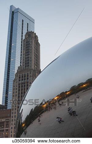 Cloud Gate, Millennium Park, Chicago, Cook County, Illinois, USA View Large Photo Image Picture - Cloud Gate, Millennium Park, Chicago, Cook County, Illinois, USA. Fotosearch