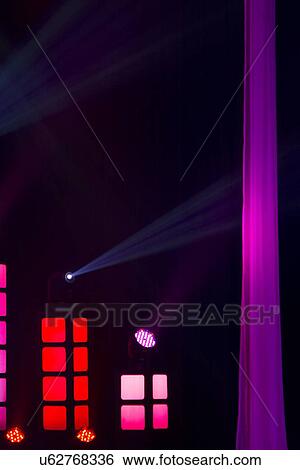 Stock Photograph - Concert stage lights, Branson, Taney County, Missouri, USA. Fotosearch