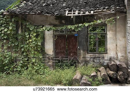 Derelict house, Fuli Village, Yangshuo, Guilin, Guangxi Province, China View Large Photo Image Stock Photography - Derelict house, Fuli Village, Yangshuo, Guilin, Guangxi Province, China. Fotosearch