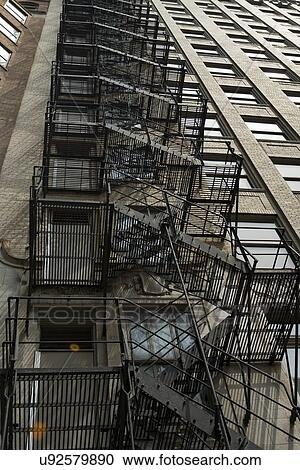Fire escape on a building, Chicago, Cook County, Illinois, USA View Large Photo Image Stock Image - Fire escape on a building, Chicago, Cook County, Illinois, USA. Fotosearch