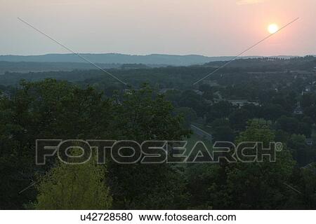Forest at sunset, Hollister, Taney County, Missouri, USA View Large Photo Image Stock Image - Forest at sunset, Hollister, Taney County, Missouri, USA. Fotosearch