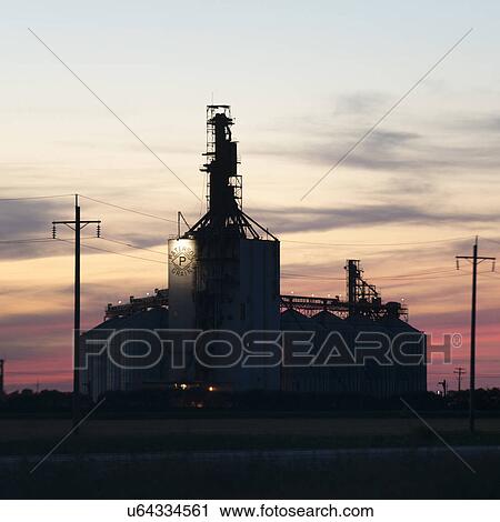 Grain silos in a field, Manitoba, Canada View Large Photo Image Stock Image - Grain silos in a field, Manitoba, Canada. Fotosearch