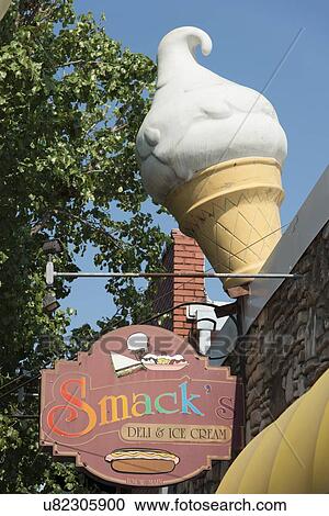 Ice cream parlor sign, Branson, Taney County, Missouri, USA View Large Photo Image Stock Image - Ice cream parlor sign, Branson, Taney County, Missouri, USA. Fotosearch