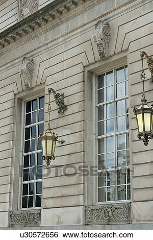Lanterns hanging on the wall of a building, Michigan Avenue, Chicago, Cook County, Illinois, USA View Large Photo Image Stock Photograph - Lanterns hanging on the wall of a building, Michigan Avenue, Chicago, Cook County, Illinois, USA. Fotosearch