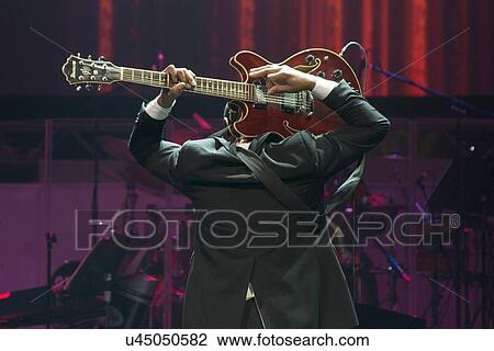 Stock Image - Live performance of Pete Peterkin finalist of American Idol at Andy Williams Moon River Theater, Branson, Taney County, Missouri, USA. Fotosearch