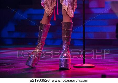 Stock Photograph - Live performance of Siobhan Magnus finalist of American Idol at Andy Williams Moon River Theater, Branson, Taney County, Missouri, USA. Fotosearch