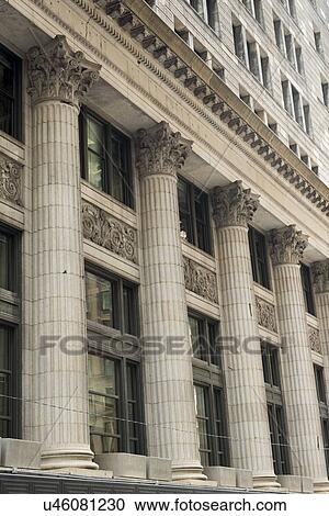 Stock Image - Low angle view of a building, Chicago, Cook County, Illinois, USA. Fotosearch