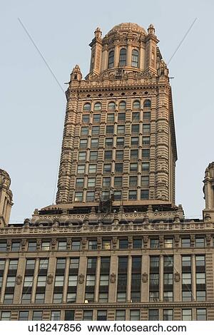Stock Photograph - Low angle view of a building, Wabash Avenue, Chicago, Cook County, Illinois, USA. Fotosearch