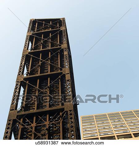 Low angle view of a drawbridge, Chicago, Cook County, Illinois, USA View Large Photo Image Stock Photo - Low angle view of a drawbridge, Chicago, Cook County, Illinois, USA. Fotosearch