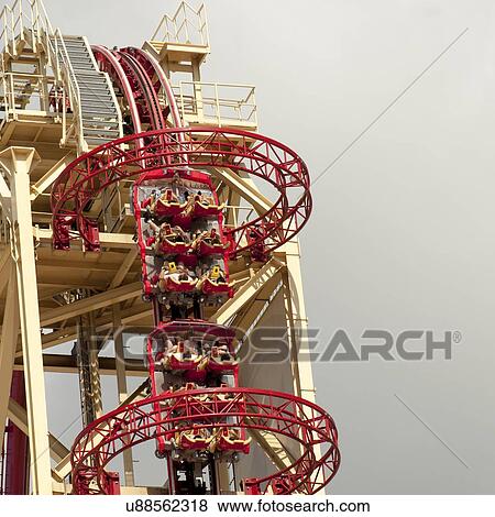 Low angle view of a rollercoaster, Universal Studios, Orlando, Florida, USA View Large Photo Image Stock Photo - Low angle view of a rollercoaster, Universal Studios, Orlando, Florida, USA. Fotosearch