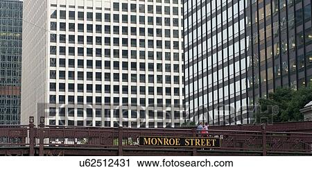 Low angle view of Monroe Street Bridge, Chicago, Cook County, Illinois, USA View Large Photo Image Stock Image - Low angle view of Monroe Street Bridge, Chicago, Cook County, Illinois, USA. Fotosearch