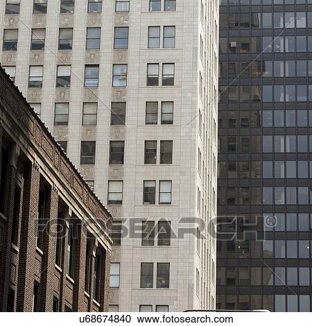 Low angle view of office buildings, Chicago, Cook County, Illinois, USA View Large Photo Image Stock Image - Low angle view of office buildings, Chicago, Cook County, Illinois, USA. Fotosearch