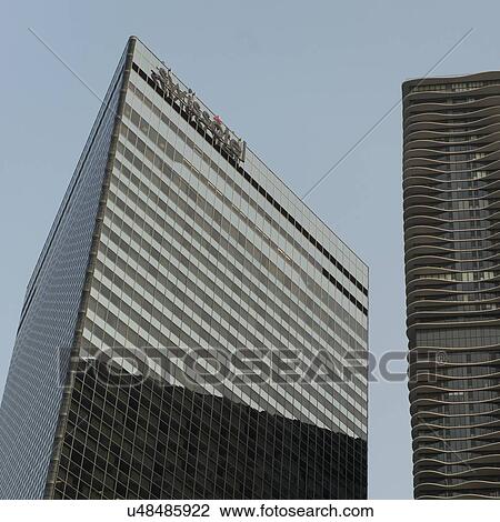 Low angle view of skyscrapers, Chicago, Cook County, Illinois, USA View Large Photo Image Stock Image - Low angle view of skyscrapers, Chicago, Cook County, Illinois, USA. Fotosearch