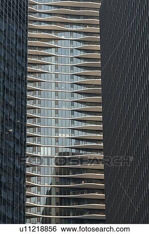 Stock Photograph - Low angle view of skyscrapers, Streeterville, Chicago, Cook County, Illinois, USA. Fotosearch