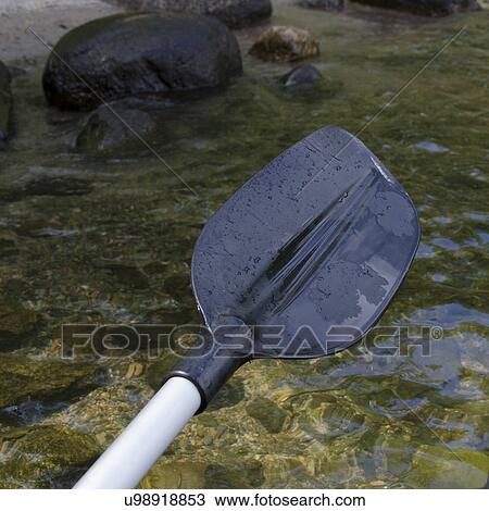 Stock Image - Oar, Lake of The Woods, Ontario, Canada. Fotosearch