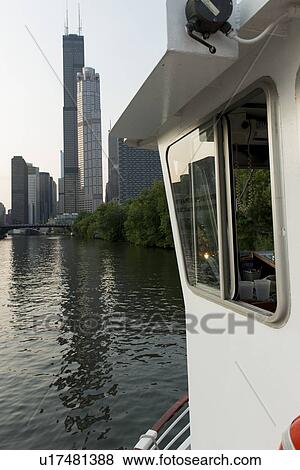 Skyscrapers at the waterfront, Sears Tower, Chicago River, Chicago, Cook County, Illinois, USA View Large Photo Image Stock Photo - Skyscrapers at the waterfront, Sears Tower, Chicago River, Chicago, Cook County, Illinois, USA. Fotosearch