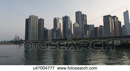 Skyscrapers at the waterfront, Lakefront Trail, Lake Michigan, Chicago, Cook County, Illinois, USA View Large Photo Image Stock Photo - Skyscrapers at the waterfront, Lakefront Trail, Lake Michigan, Chicago, Cook County, Illinois, USA. Fotosearch