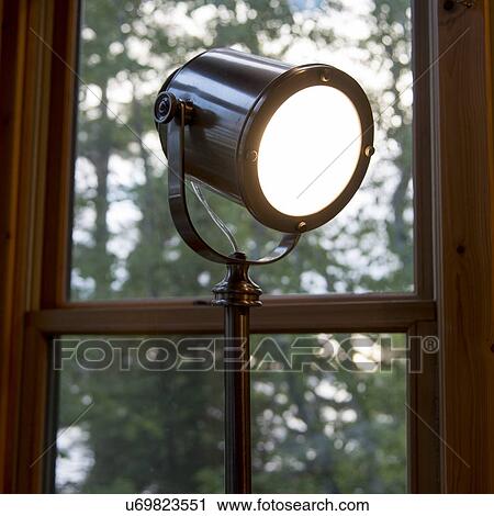 Stock Image - Spotlight near a window, Ontario, Canada. Fotosearch