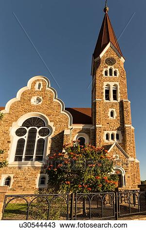 Christ Church, landmark Lutheran church, golden afternoon sunshine, Windhoek, Namibia, South West Africa View Large Photo Image Stock Image - Christ Church, landmark Lutheran church, golden afternoon sunshine, Windhoek, Namibia, South West Africa. Fotosearch