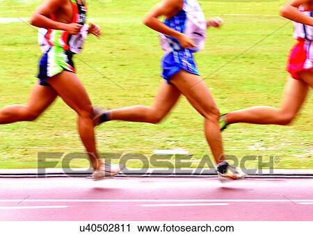 Stock Image - adults, athletes, active. Fotosearch