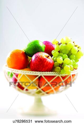 Stock Image - apple, choice, basket, assorted, abundance. Fotosearch