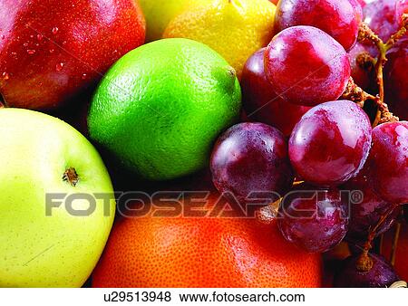 Stock Photo - apple, close-up, choice, assorted, abundance. Fotosearch