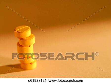 Stock Image - arrangement, circular, aspirins, aid. Fotosearch