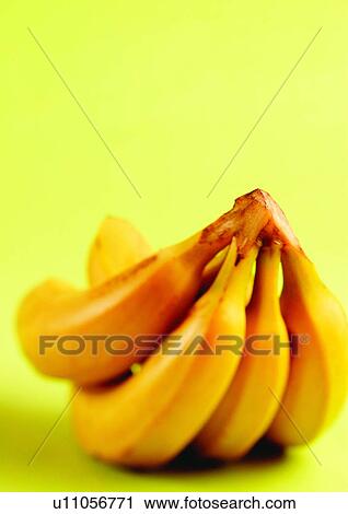 Stock Image - banana, close-up, fresh fruit, freshness. Fotosearch